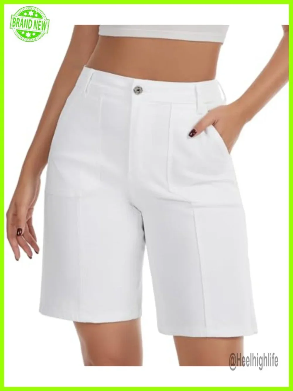 High Waisted Stretchy Denim Shorts for Women Casual Summer Jorts